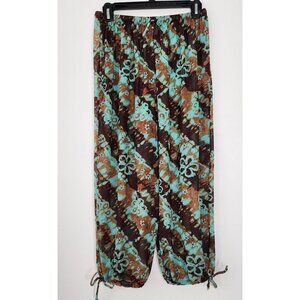 Sunsets Separates Y2K Lava Turquoise Sheer Cover-Up Pants Beach Summer Holiday